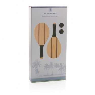 Logotrade promotional merchandise picture of: Wooden frescobol tennis set
